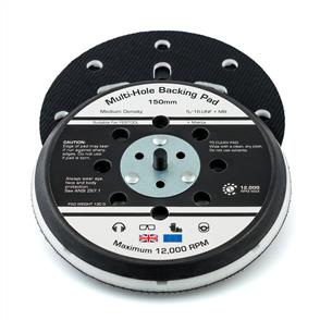 FLEXIPADS 17099 Back Up Pad Velcro Multi Hole 150mm 5/16 + M8