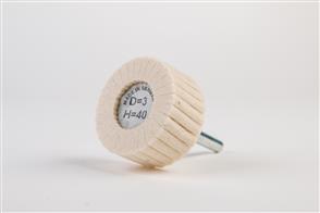G.WENDT Flapwheel Felt 50x30x6mm Medium D3/H40  (187802)
