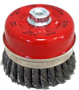 FECIN Twist Knot Cup Brush Steel 125mm x M14 0,50  251251EKM14