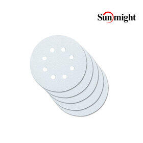 SUNMIGHT Velcro  Paper Disc 125mm (8H) 180G [B322T] White