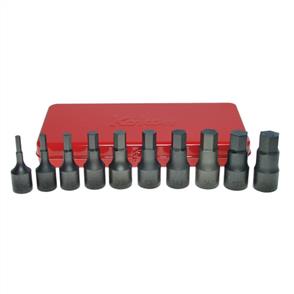 KOKEN 4012M/10 Inhex Bit Socket Set 10Pce 1/2"DR 5-19mm