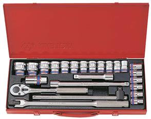 KING TONY KT4026MR04 Socket Std 1/2Dr 24pc Set