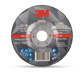 3M Silver D/C Grinding Disc E 125x7.0mm (51748)
