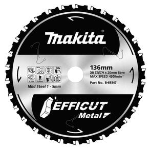 MAKITA Efficut Metal Blade 136mm 30T (B-69347)