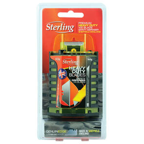 STERLING Heavy Duty Trimmer Blade 2 Notch - Dispenser of 100 (921-2D)
