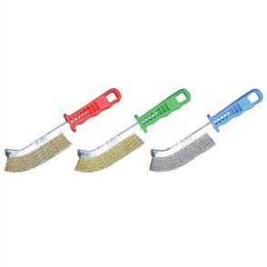 JAZ Scratch Brush 1Row Green VIP1000V  (BRASS)