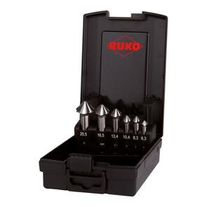 RUKO 102890PRO UC Countersink Set 4S HSS Runatec 6.3-20.5mm 6pcs Rose