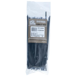 ISL Cable Tie 200 x 3.6mm Black CT20036B [100]