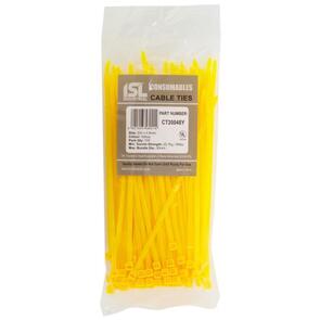 ISL Cable Tie 200 x 4.8mm Yellow CT20048Y [100]
