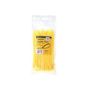 TRIDON Cable Tie 200 x 4.8mm Yellow CT205YLCD [100]