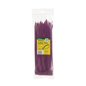 TRIDON Cable Tie 305 x 4.8mm Purple CT305PUCD [100]