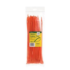 TRIDON Cable Tie 305 x 4.8mm Orange CT305RACD [100]