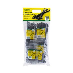 TRIDON Cable Tie Combo Pack CTCP10 [1,000]