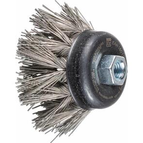 PFERD Threaded Cup Brush, Knotted POS TBG 65/M14 Inox 0,50 DIAMOND