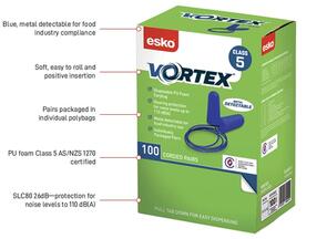 ESKO Vortex Metal Detectable Earplugs 100Pack