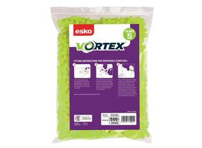 ESKO Green Vortex Bell Shape Earplug Class 5 Bulk Pack 500 Pair