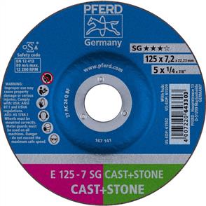 PFERD Masonry D/C Grinding Disc E 125x7.0mm C24 QSG  (643303)