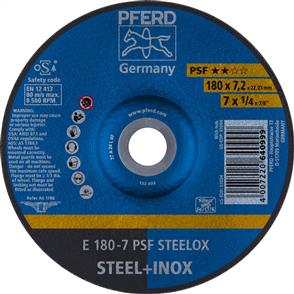 PFERD Inox D/C Grinding Disc E 178x7.0mm A24 PSF Steelox (LPSF)  (640999)