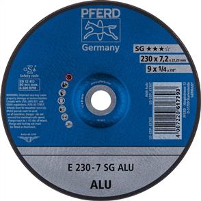 PFERD Aluminium D/C Grinding Disc E 230x7.0 A24 NSG  (617793)