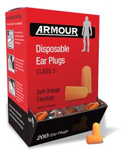 ARMOUR Foam Ear Plugs 200PK (Class 5)