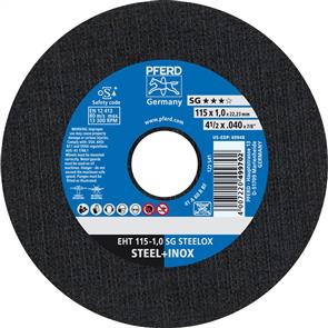 PFERD Inox Cut Off Disc EHT 115x1.0mm A60 SG  (095799)