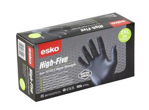 ESKO High Five Nitrile Disposable Glove Black Medium 100pk