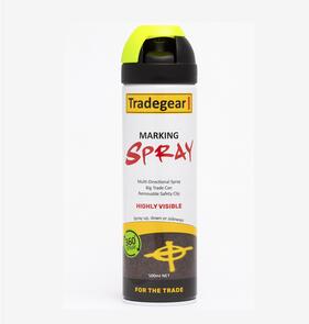 TRADEGEAR 360° Marking Spray Fluoro Yellow 500ml