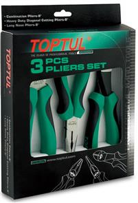 TOPTUL  8" Plier Set 3Pce  GAAE0307