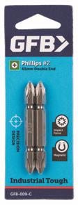 GFB -  9C #2 Phillips Bit 65mm DE (2 Pack)