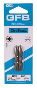 GFB - 76C #2 Pozi Bit 45mm DE (2 Pack)