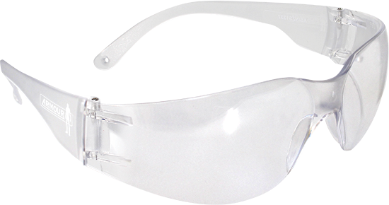 ARMOUR Sentry Optics Guard Safety Glasses, Clear Lens SOGUC