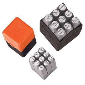 GROZ Number Punch Set, Stamp Size 1/4" (06mm) NP-06
