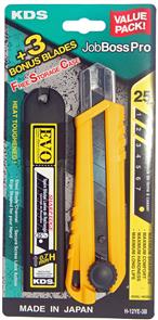 EVO Black Twistlock Knife 25mm + 3 Bonus Blades H-12YE-3B