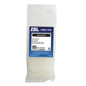 ISL Cable Tie CT15036N 3.6mm x 150mm Natural (100 PK)