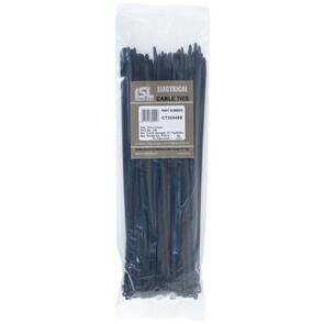 ISL Cable Tie CT25048B 4.8mm x 250mm Black (100 PK)