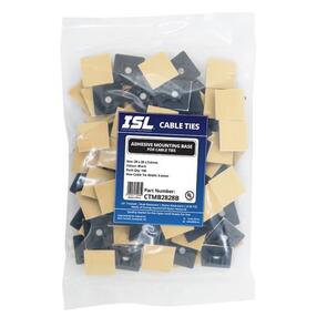 ISL Cable Tie CTMB2828B Black Cable Tie Mounts (100 PK)