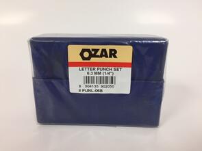 OZAR Letter Punch Set -  6.3mm (1/4") 27pcs A-Z