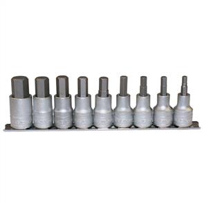 TENG Socket Hex Bit Set 1/2" Drive 9pce M1212