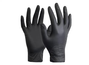 ARMOUR Nitrile Gloves 100Pk Black (Small)