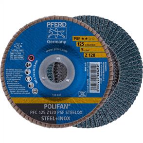 PFERD Polifan Flap Disc PFC 125mm Z120 PSF