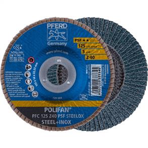 PFERD Polifan Flap Disc PFC 125mm Z 40 PSF