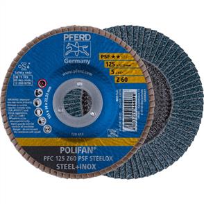 PFERD Polifan Flap Disc PFC 125mm Z 60 PSF