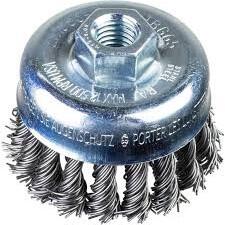 PFERD Threaded Cup Brush, Knotted POS TBG 65 M10 x1.50 0.35