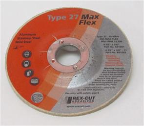 REXCUT Flexible Grinding Disc T27  4 1/2x7/8 MAX FLEX A54 891001