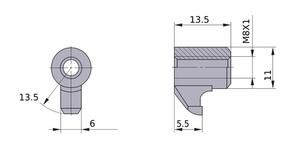 MITSUBISHI Spare Parts CK341 Clamp Bridge