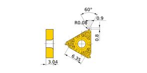 MITSUBISHI Insert, Threading MMT11IR125ISO-S VP15TF