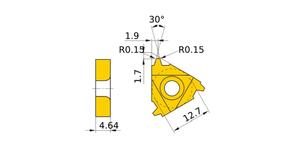 MITSUBISHI Insert, Threading MMT22ER400TR VP10MF