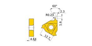 MITSUBISHI Insert, Threading MMT22IR070UN VP10MF