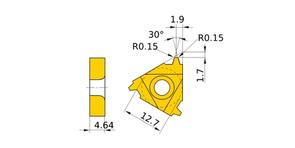MITSUBISHI Insert, Threading MMT22IR400TR VP10MF
