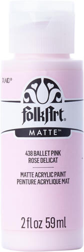 Folkart Matte Acrylic Paint 56,7g - Colore Rosette Pink, Vernice Acrilica Opaca Per Arte E Mestieri, Made In USA